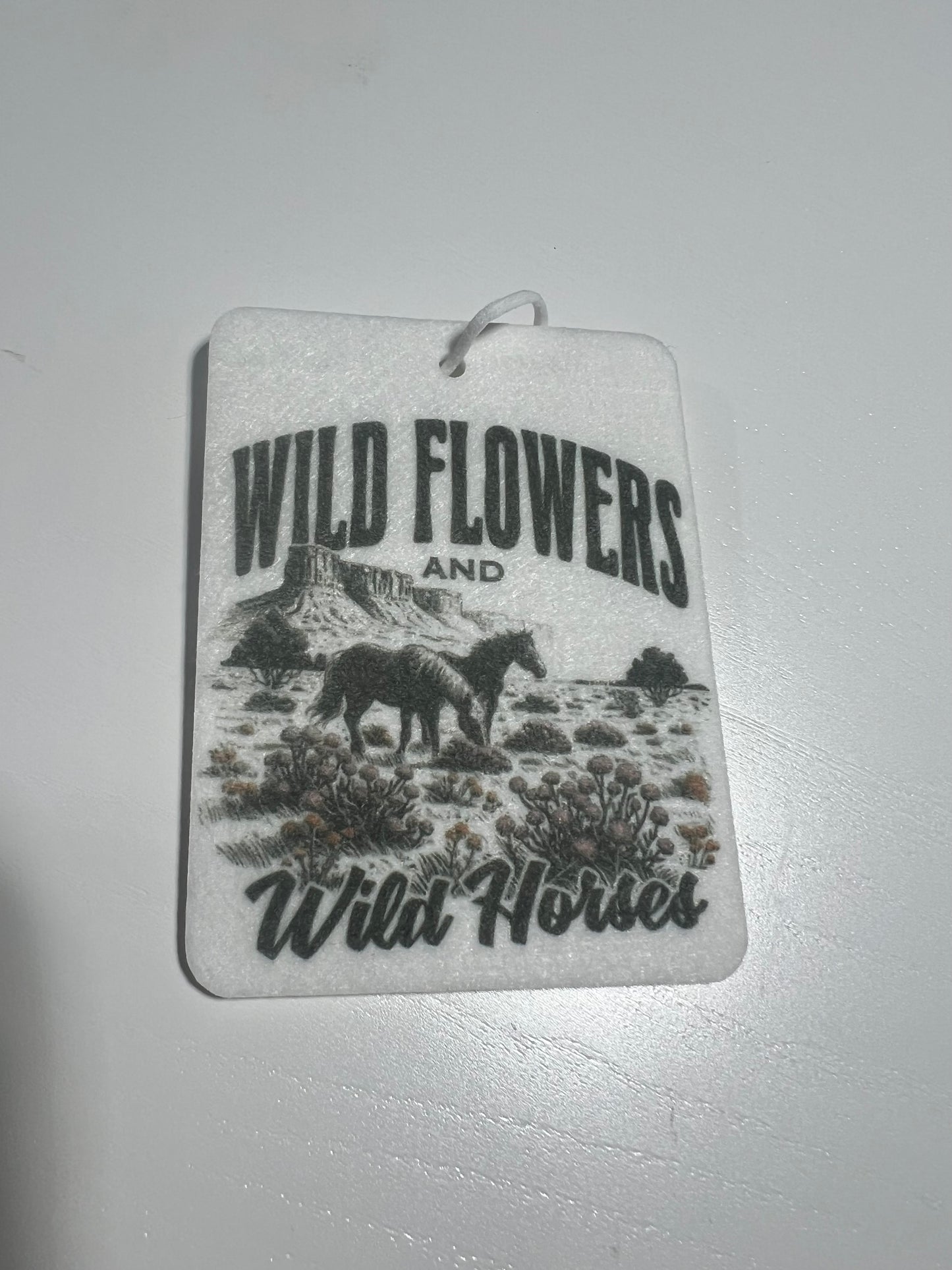 Wild Flowers and Wild Horses Air Freshener