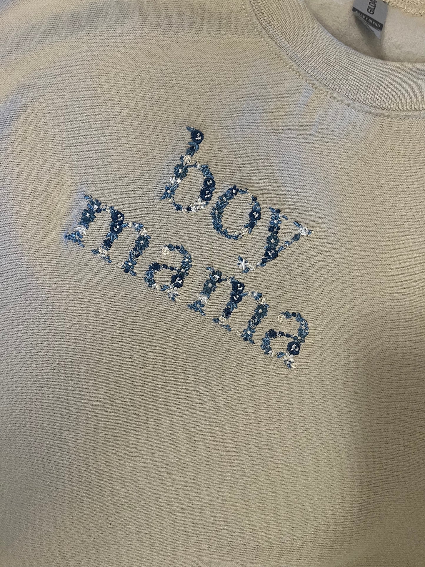 Boy Mama Floral Crewneck