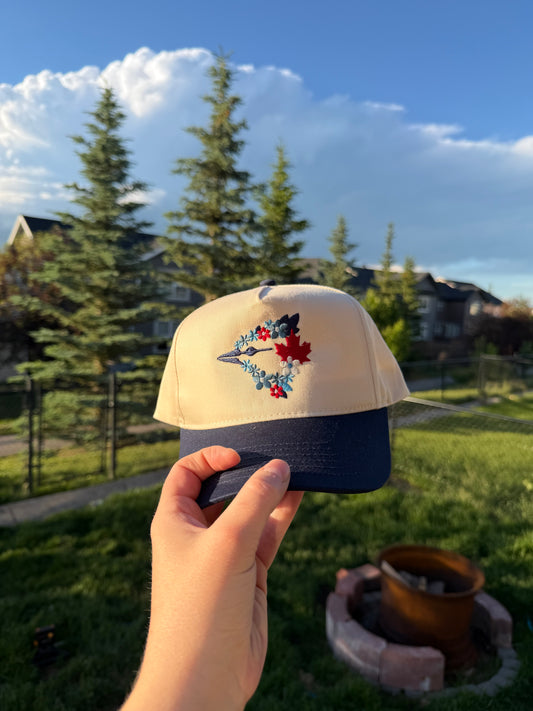 Floral Jays Hat