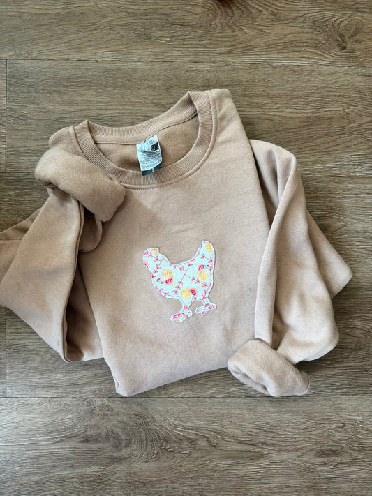 Chicken Appliqué Crew