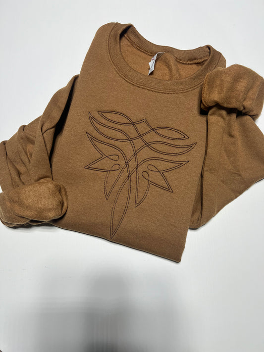 Cowboy Boot Print 1 Crewneck