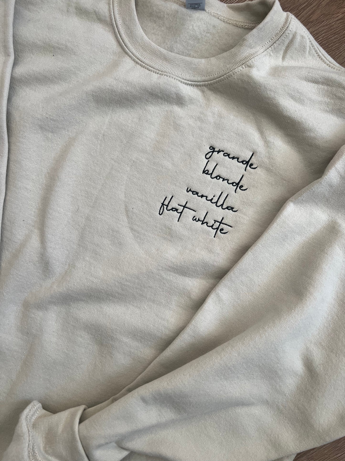 Custom Coffee Order Crewneck