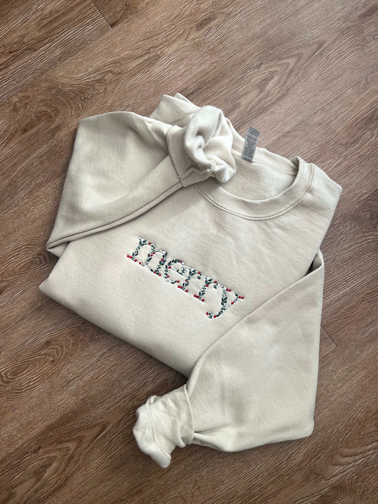 Merry Floral Crewneck