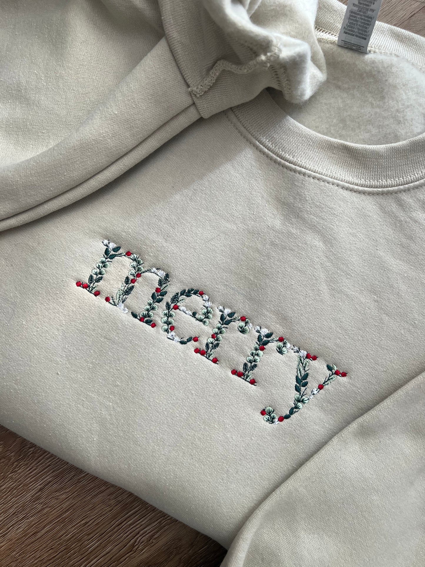 Merry Floral Crewneck