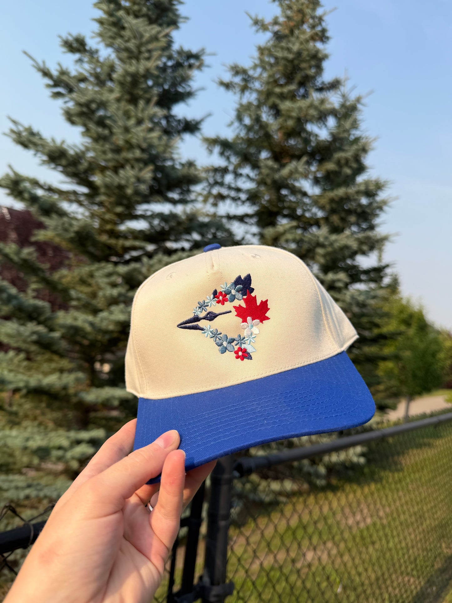 Floral Jays Hat