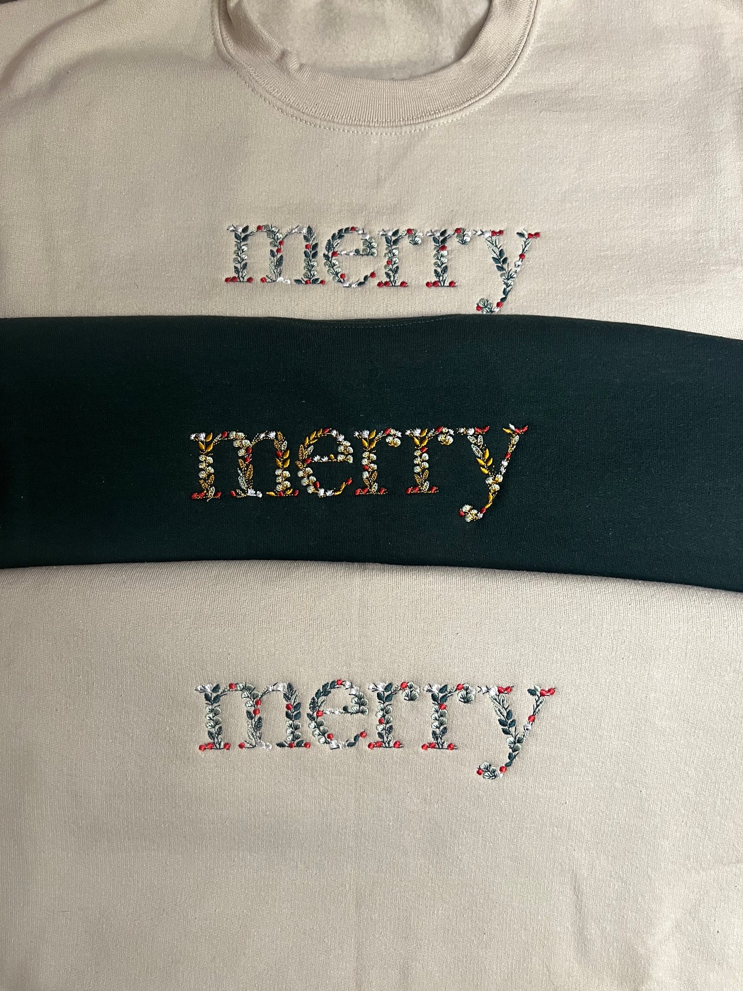 Merry Floral Crewneck