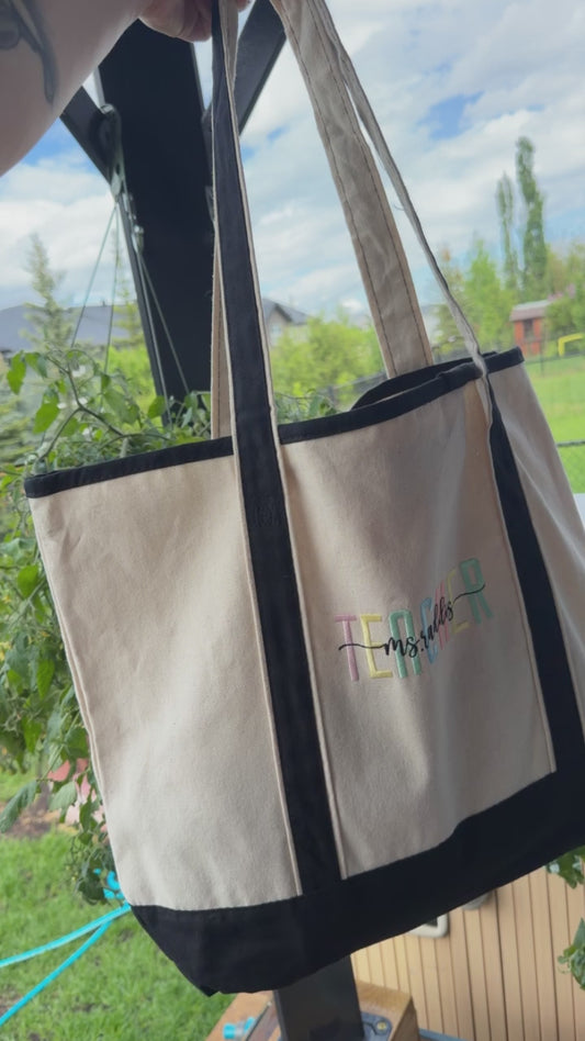 Custom Teacher Tote
